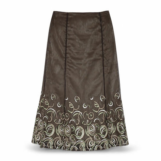 MINUET Womens Green  Polyester Straight & Pencil Skirt Size 14   Zip