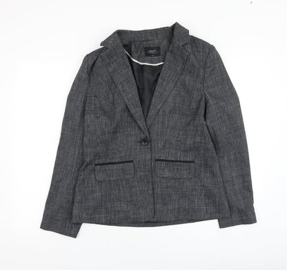 Papaya Womens Grey   Jacket Blazer Size 12  Button