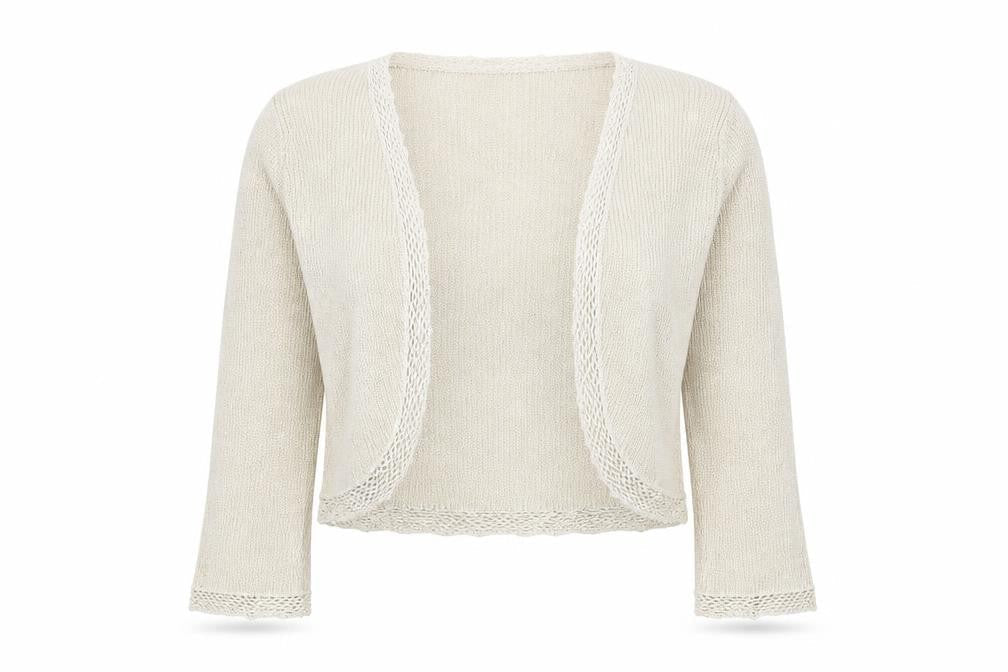 Monsoon Womens Gold Square Neck  Polyester Cardigan Jumper Size 14