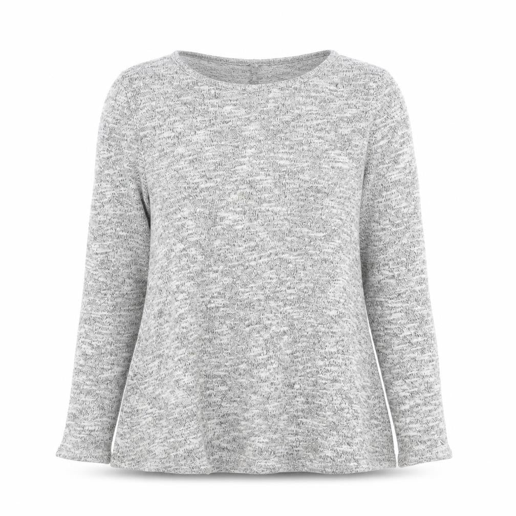 New Look Womens Grey Round Neck  Viscose Pullover Jumper Size 8