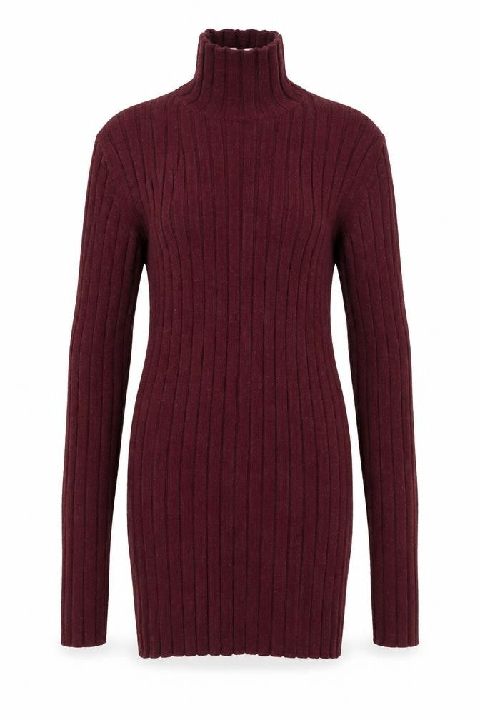 Topshop Womens Purple Mock Neck  Viscose Pullover Jumper Size M