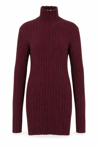 Topshop Womens Purple Mock Neck  Viscose Pullover Jumper Size M