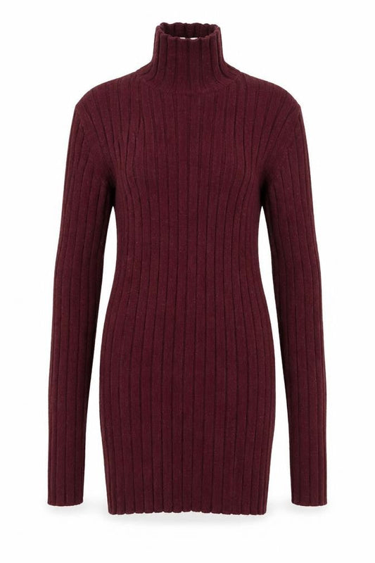 Topshop Womens Purple Mock Neck  Viscose Pullover Jumper Size M