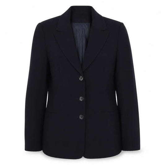 AMARANTO Womens Blue  Polyester Jacket Suit Jacket Size 10