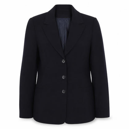 AMARANTO Womens Blue  Polyester Jacket Suit Jacket Size 10