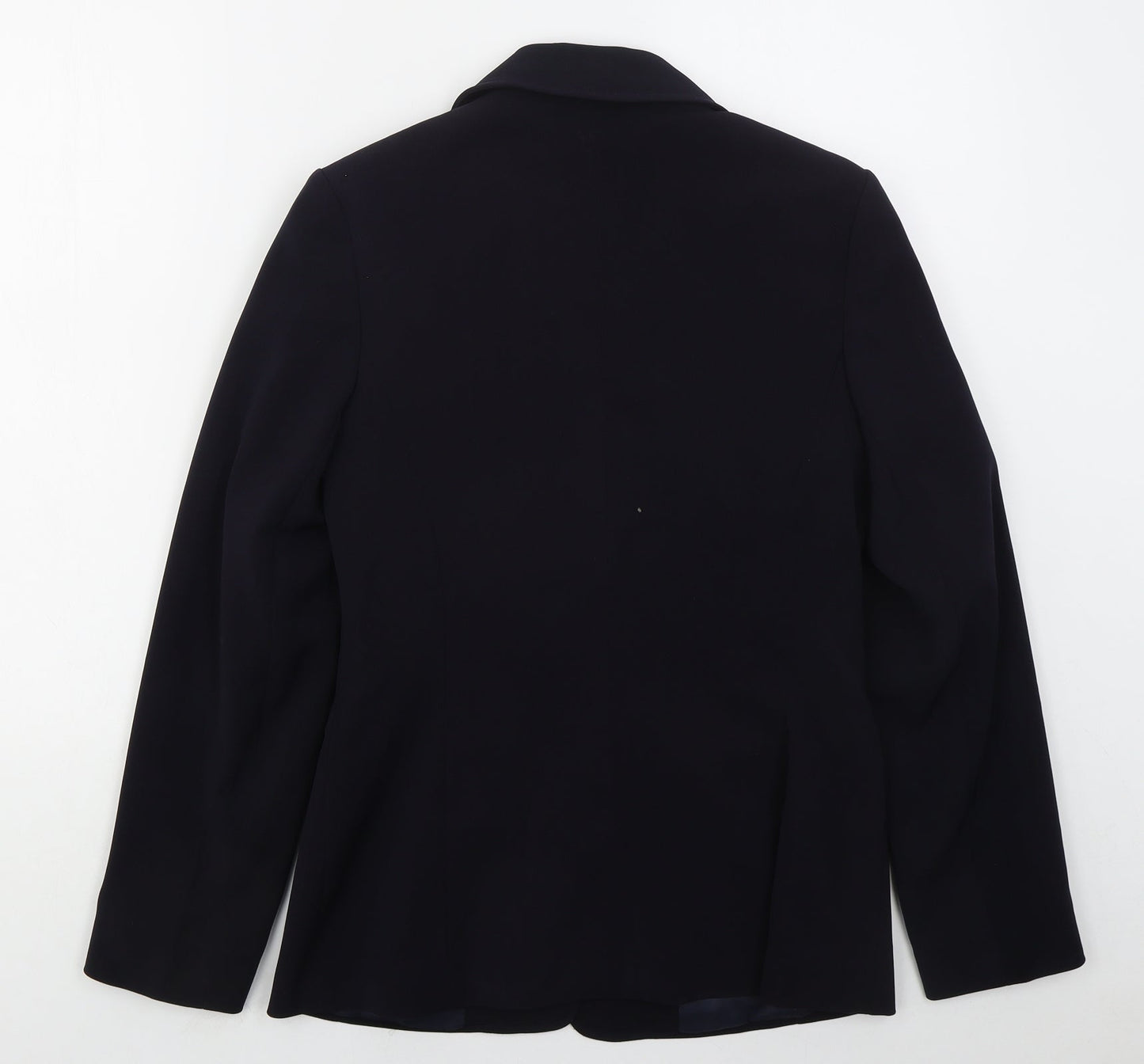 AMARANTO Womens Blue  Polyester Jacket Suit Jacket Size 10