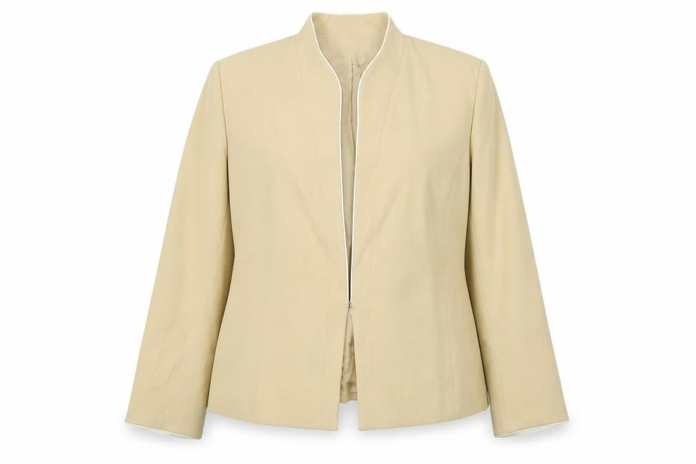 Roman Womens Beige   Jacket  Size 22  Hook & Eye