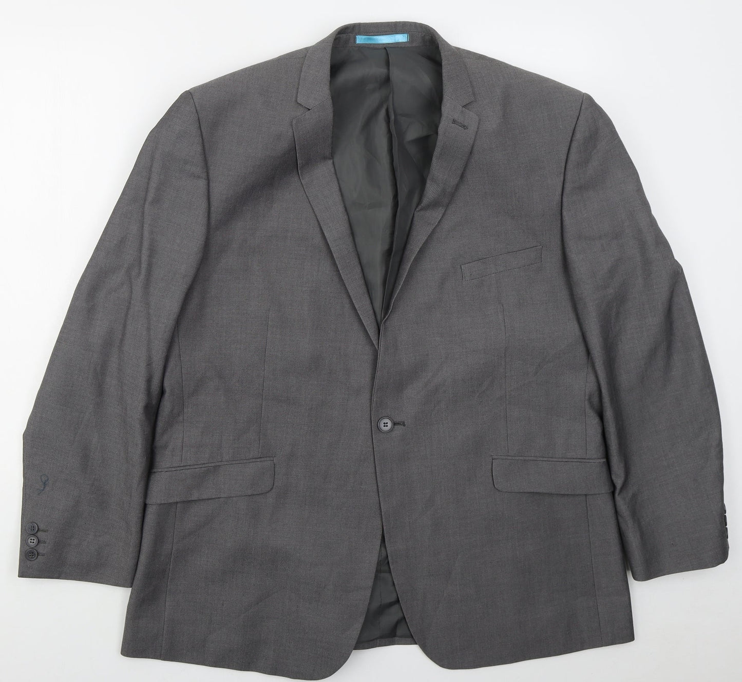 Burton Mens Grey  Polyester Jacket Suit Jacket Size 46