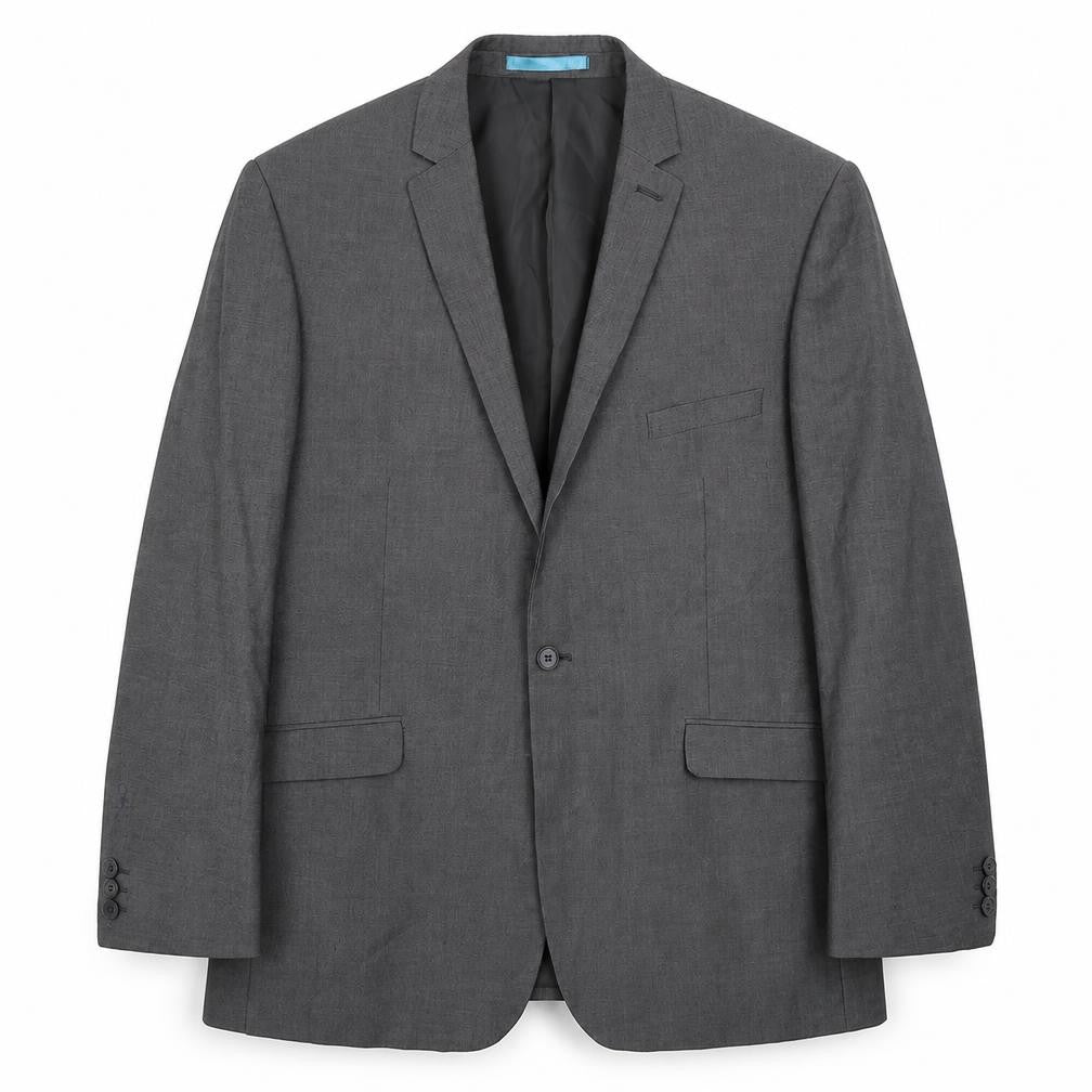 Burton Mens Grey  Polyester Jacket Suit Jacket Size 46