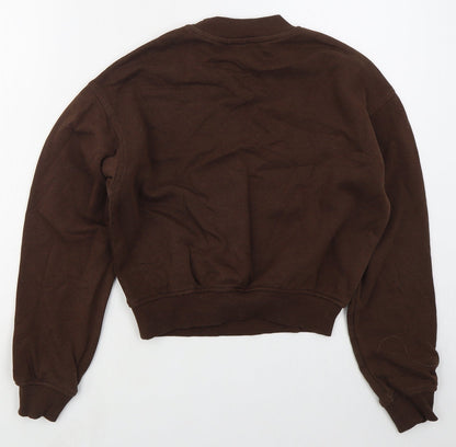 H&M Womens Brown  Cotton Pullover Sweatshirt Size XS  Pullover - Portland Oregon
