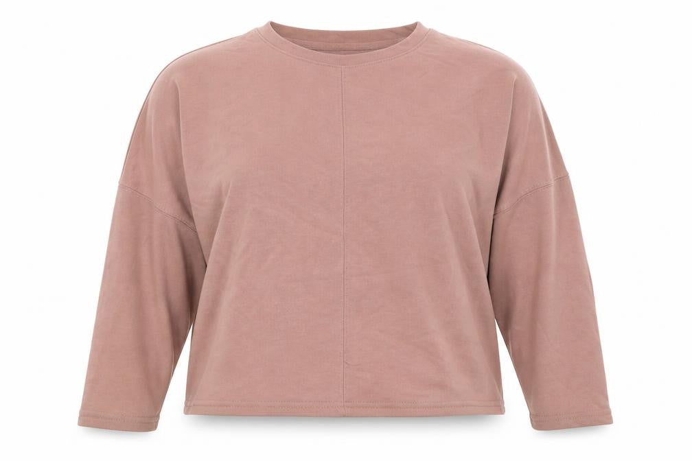 New Look Womens Pink  Cotton Pullover Sweatshirt Size 10  Pullover