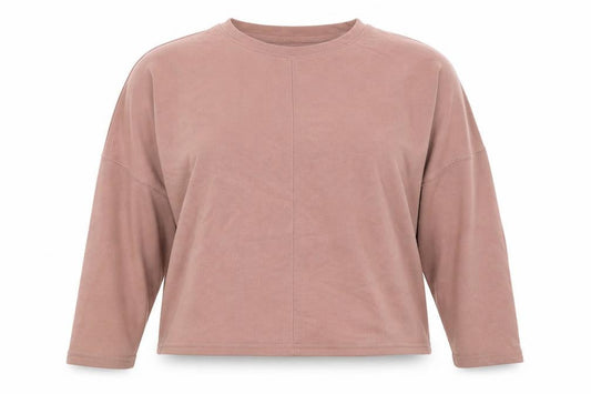 New Look Womens Pink  Cotton Pullover Sweatshirt Size 10  Pullover