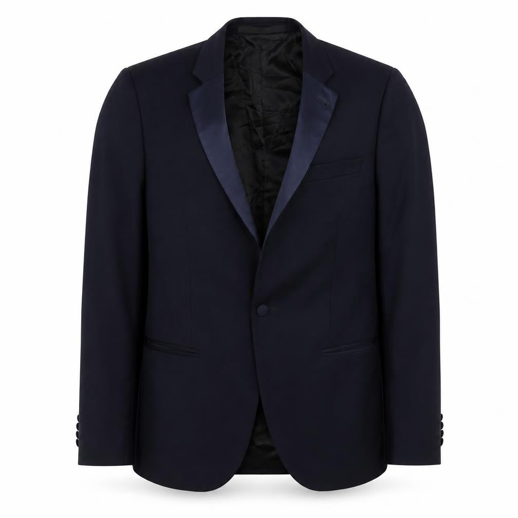 Topman Mens Blue  Polyester Jacket Suit Jacket Size 38