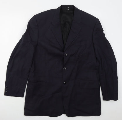 Next Mens Blue  Wool Jacket Suit Jacket Size 42