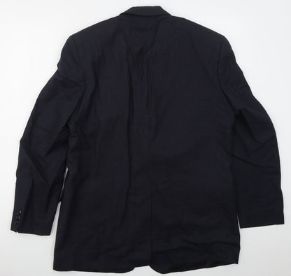 Next Mens Blue  Wool Jacket Suit Jacket Size 42