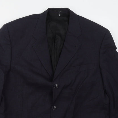Next Mens Blue  Wool Jacket Suit Jacket Size 42