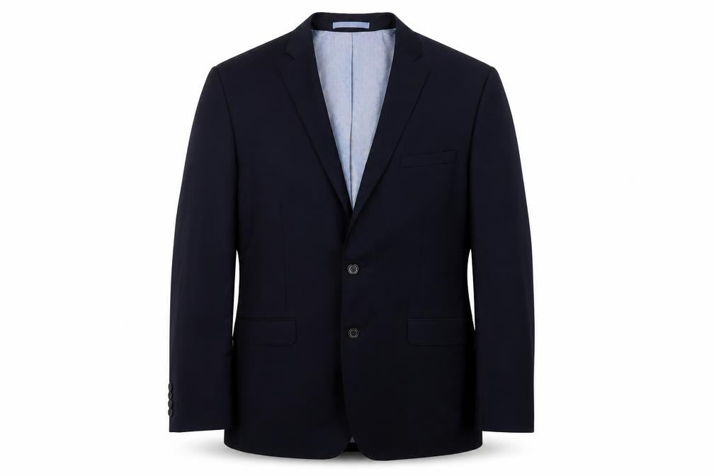 Burton Mens Blue  Polyester Jacket Suit Jacket Size 42