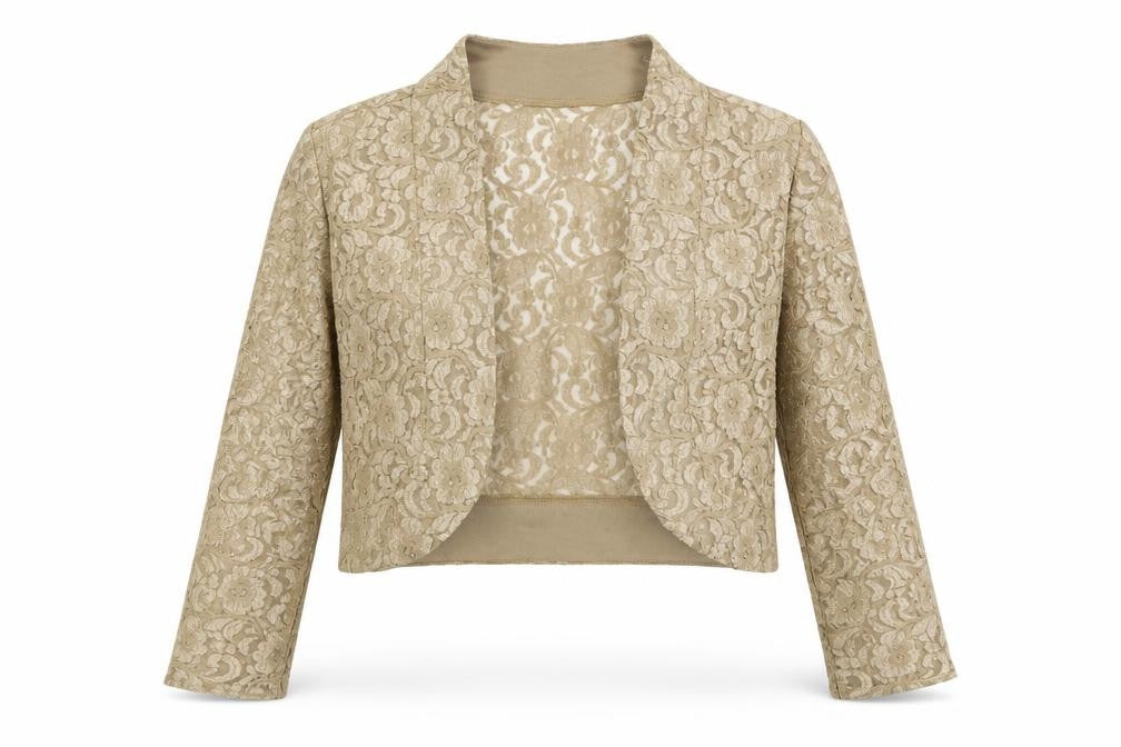 Nina Leonard Womens Beige   Jacket  Size M