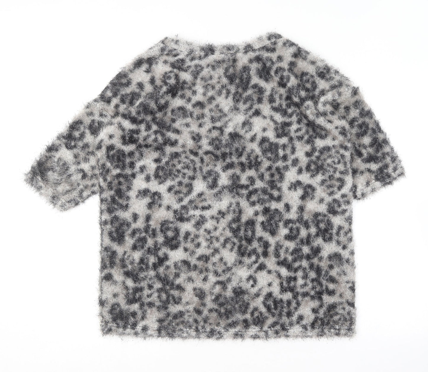 River Island Womens Multicoloured Round Neck Animal Print Polyester Pullover Jumper Size 10