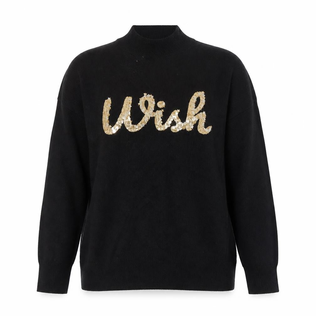 NEXT Womens Black Crew Neck  Nylon Pullover Jumper Size 12
