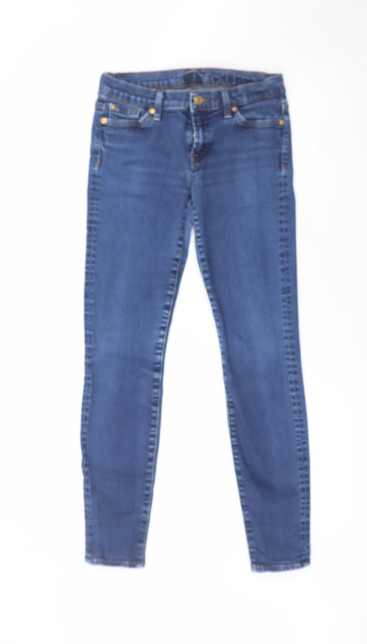 Preworn Mens Blue  Cotton Jegging Jeans Size 28 in L27 in Regular