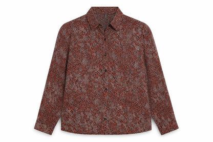 Primark Womens Multicoloured Animal Print Polyester Basic Button-Up Size 12 Collared