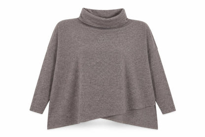 New Look Womens Beige Roll Neck  Polyester Pullover Jumper Size M