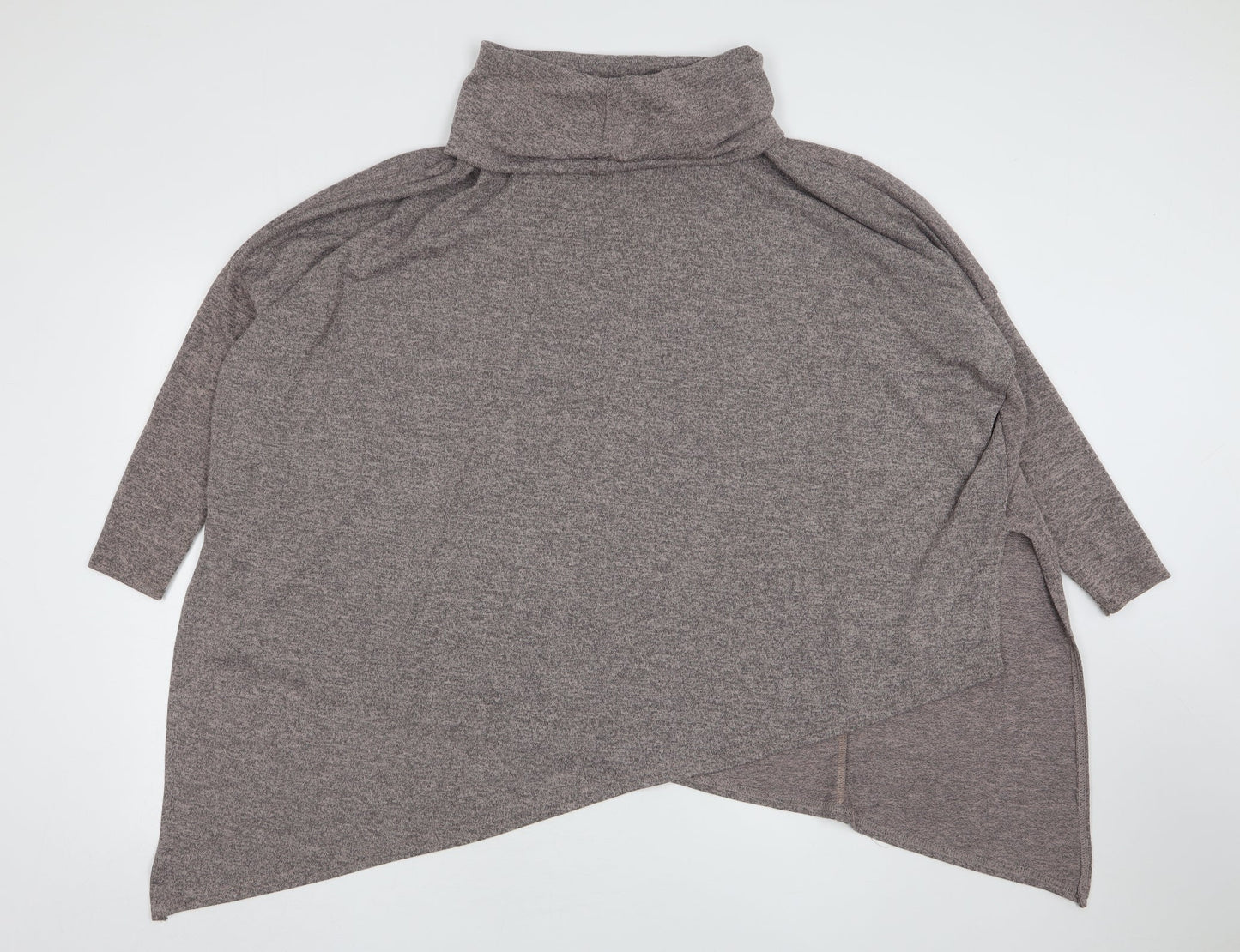 New Look Womens Beige Roll Neck  Polyester Pullover Jumper Size M