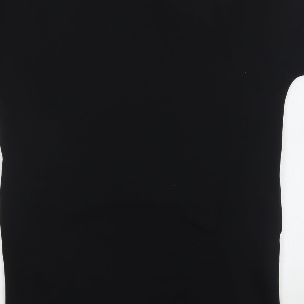 Meraki Womens Black  Polyester Sheath  Size XS  Round Neck