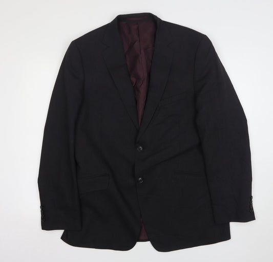 Marks and Spencer Mens Grey  Wool Jacket Suit Jacket Size 42