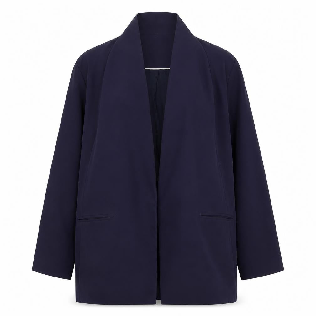 Topshop Womens Blue  Polyester Jacket Blazer Size 10