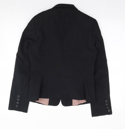 Lime Womens Black   Jacket Blazer Size 12  Button