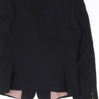Lime Womens Black   Jacket Blazer Size 12  Button
