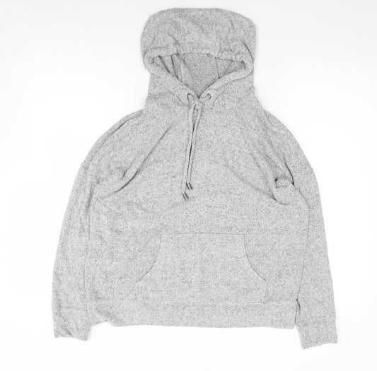 F&F Womens Grey  Viscose Pullover Hoodie Size 10  Pullover - Lounge