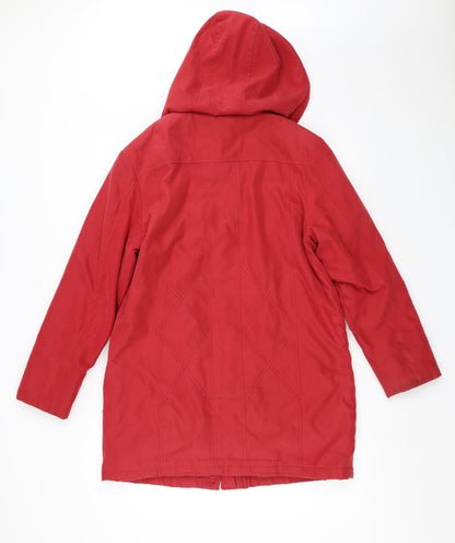 Eleganze  Womens Red   Jacket Coat Size 10