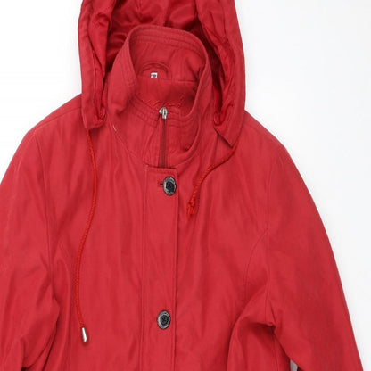 Eleganze  Womens Red   Jacket Coat Size 10