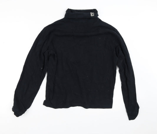 PGA TOUR Womens Black  100% Cotton Pullover Sweatshirt Size S