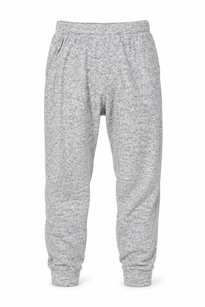 Preworn Mens Grey Geometric Viscose Sweatpants Trousers Size L L25 in Regular
