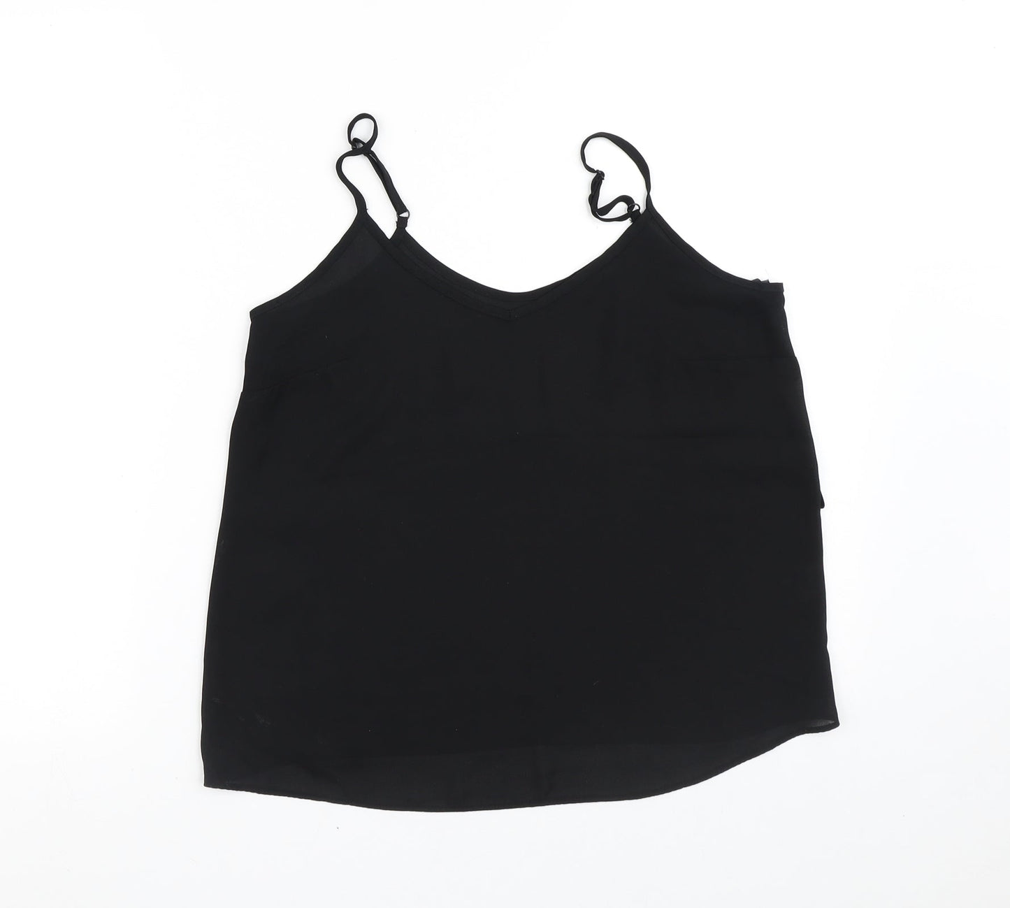 Atmosphere Womens Black  Polyester Tunic Blouse Size 10 V-Neck