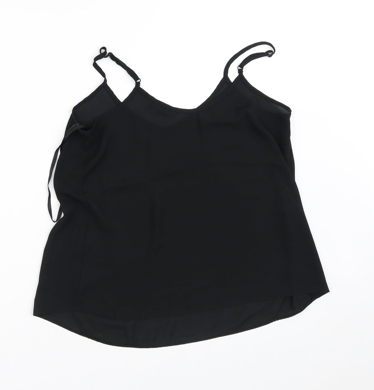 Atmosphere Womens Black  Polyester Tunic Blouse Size 10 V-Neck
