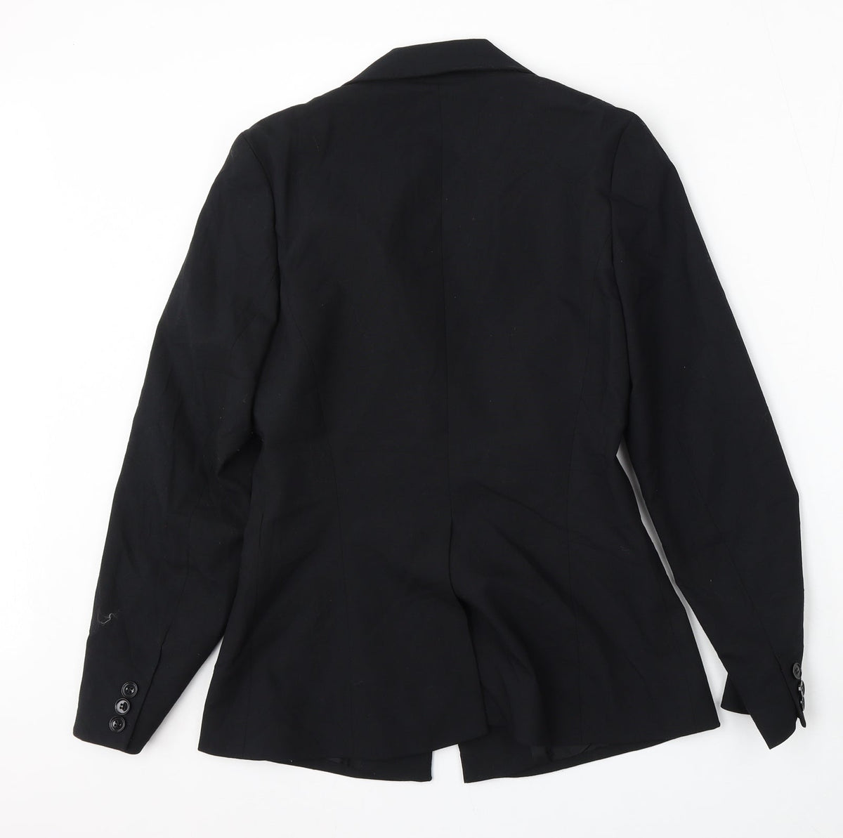 Warehouse Womens Black  Polyester Jacket Suit Size 8