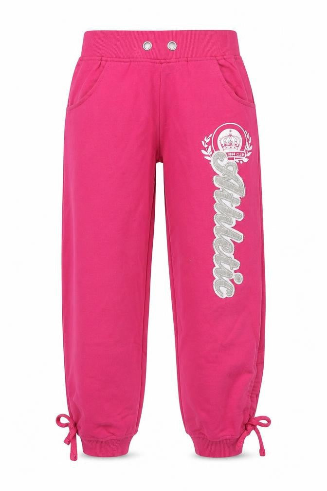 Denim & Co. Womens Pink  Polyester Jogger Trousers Size 8 L20 in Regular