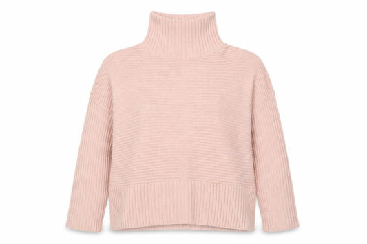 Miss Selfridge Womens Pink Roll Neck  Acrylic Pullover Jumper Size 10