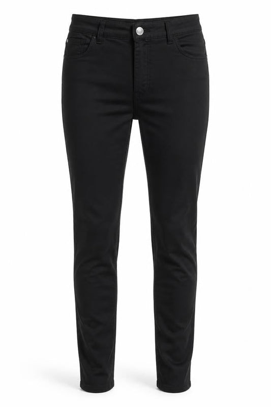 Mexx Womens Black  Cotton Jegging Trousers Size 28 L31 in Regular  - Pleather