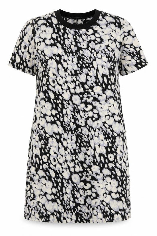 F&F Womens Multicoloured Animal Print Polyester A-Line  Size 10  Round Neck Pullover