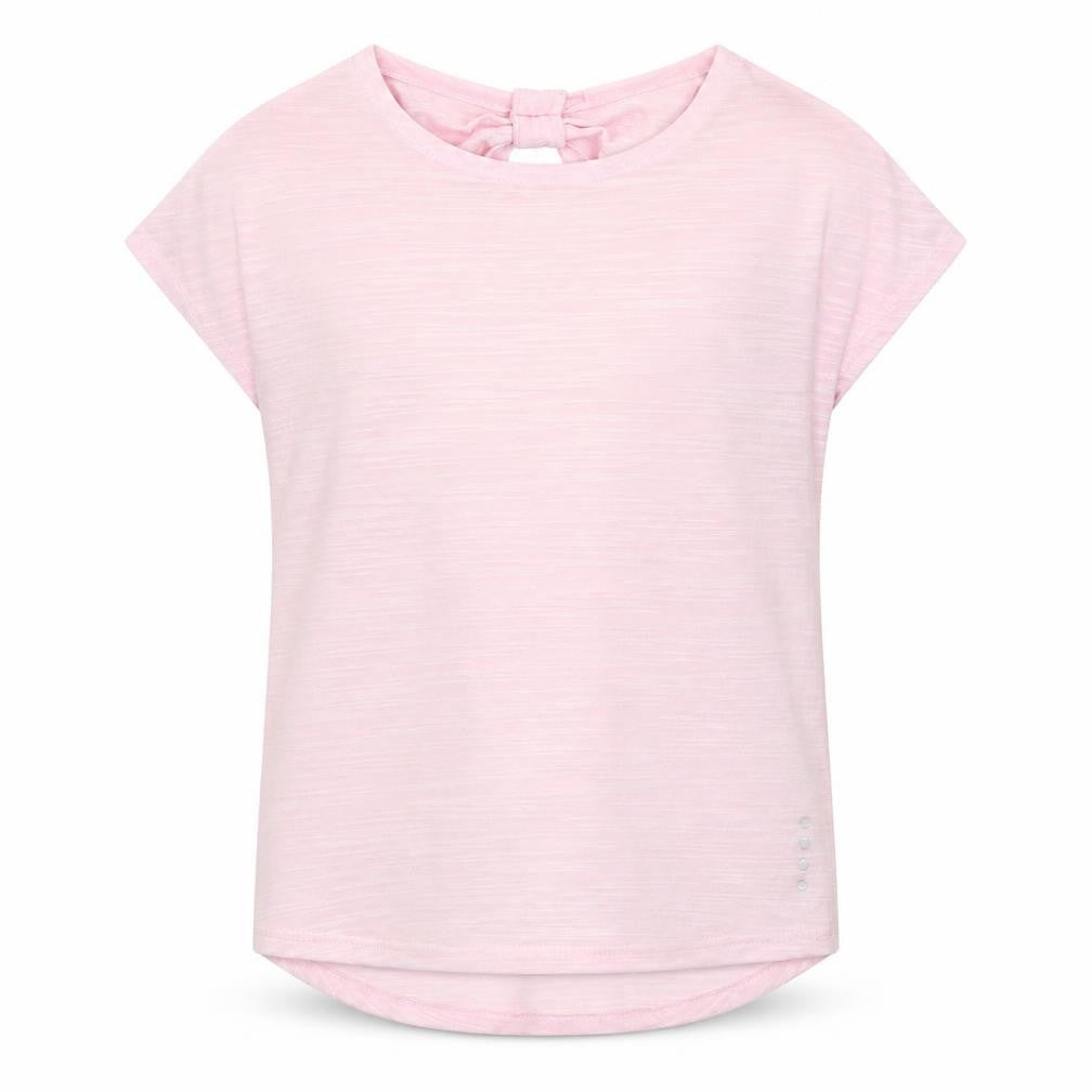 Matalan Girls Pink  Polyester Basic T-Shirt Size 8-9 Years Round Neck Pullover