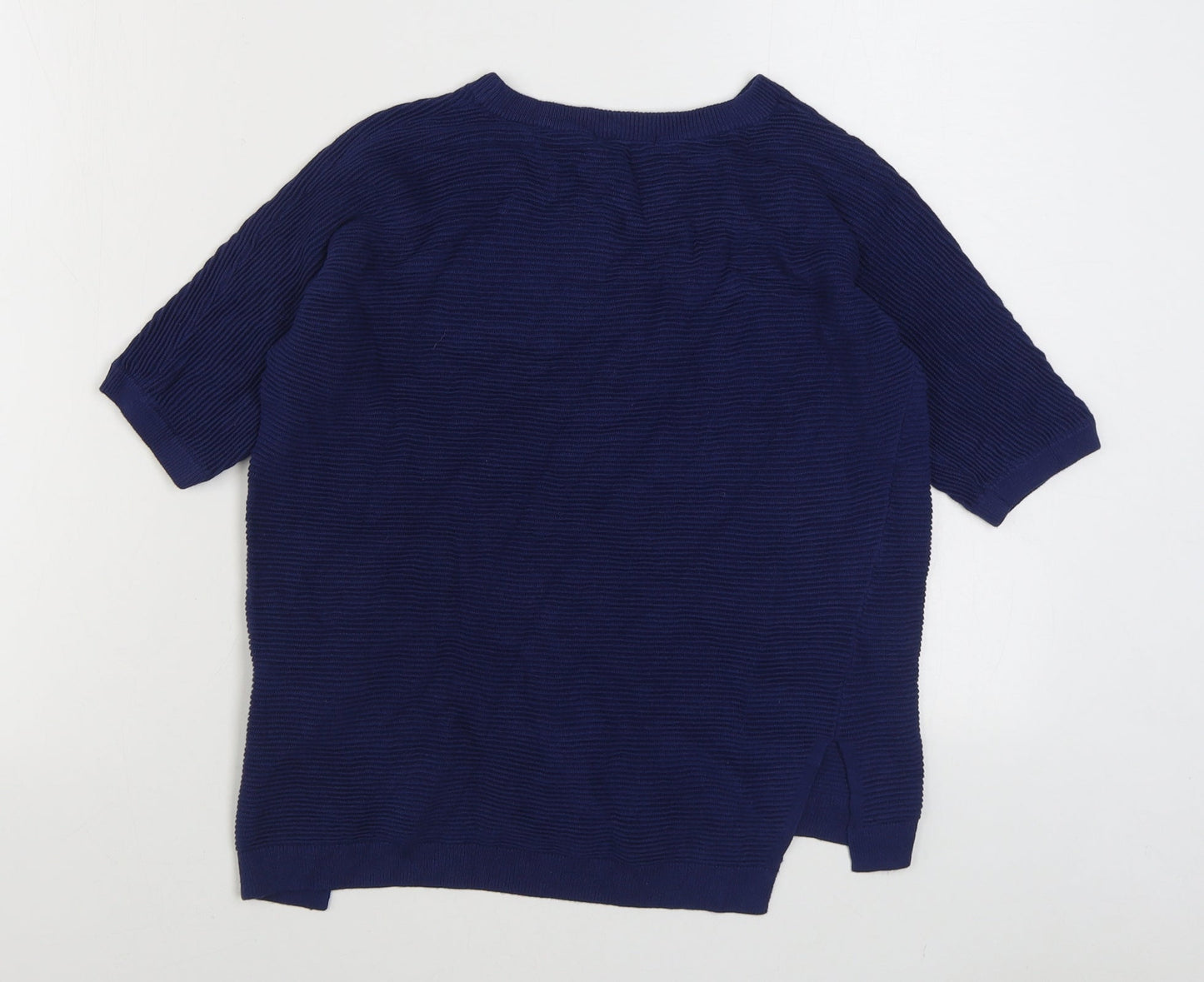 TU Womens Black Round Neck  Viscose Pullover Jumper Size 10