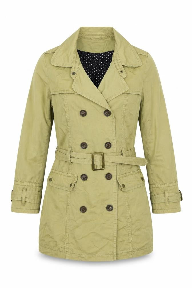 Topshop Womens Beige   Trench Coat Coat Size 10  Button