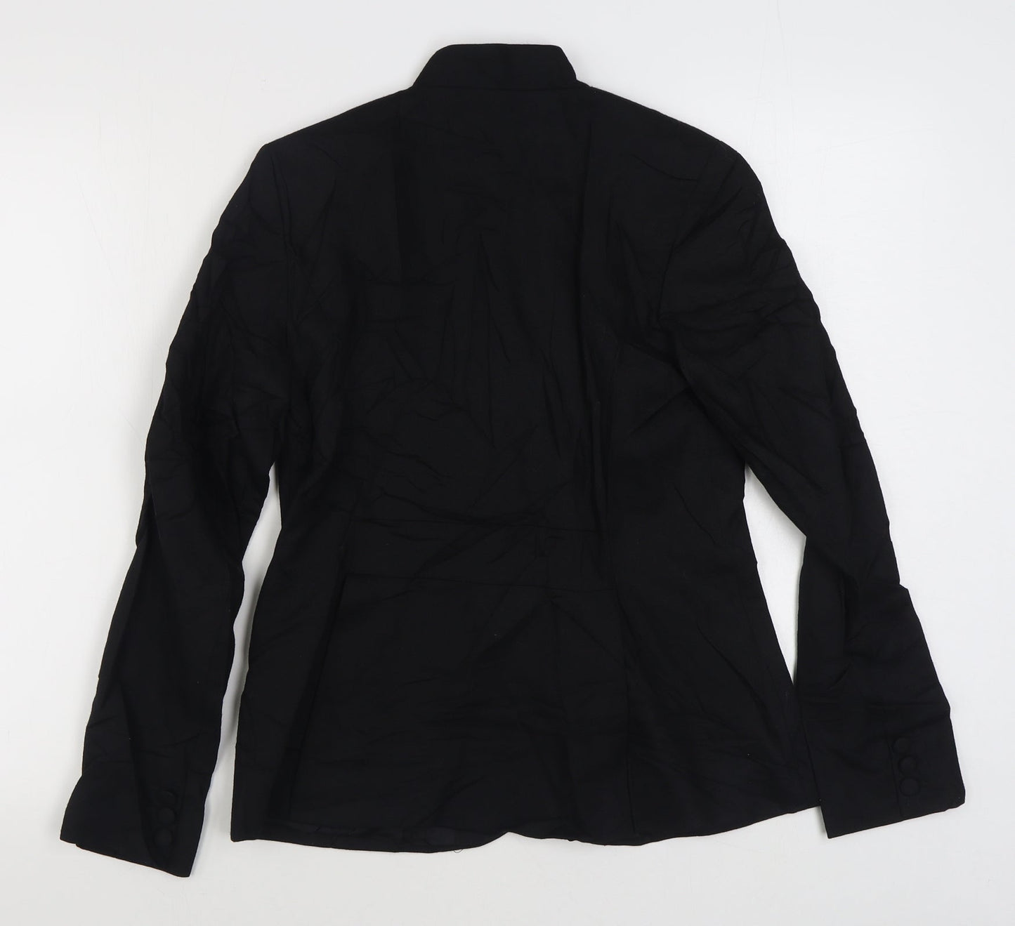 Great Plains Womens Black   Jacket Blazer Size M  Button