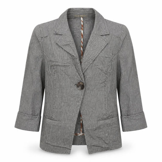 Per Una Womens Grey   Jacket Blazer Size 10  Button